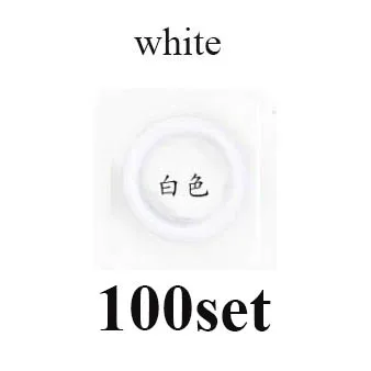 100set button white 100 набор, высокое качество, металлическая латунная зубчатая кнопка, 9,5 мм, 1 шт., плоскогубцы, инструмент и 100 набор, экологически чистые пресс-заклепки, Поппер-пряжка - Цвет: 100set button white