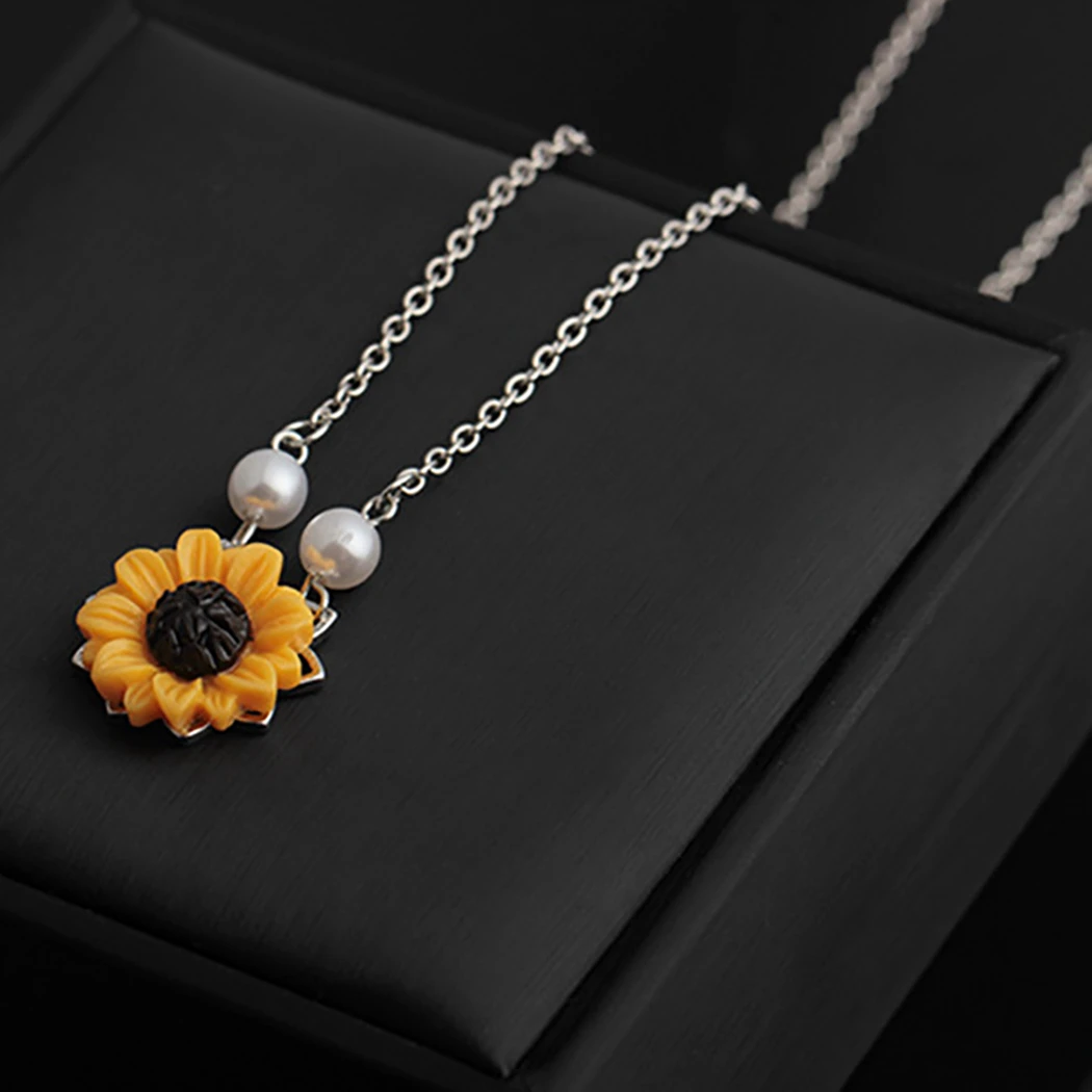 Женское Ожерелье в виде подсолнуха 3 шт.|Ожерелья с подвеской| |
