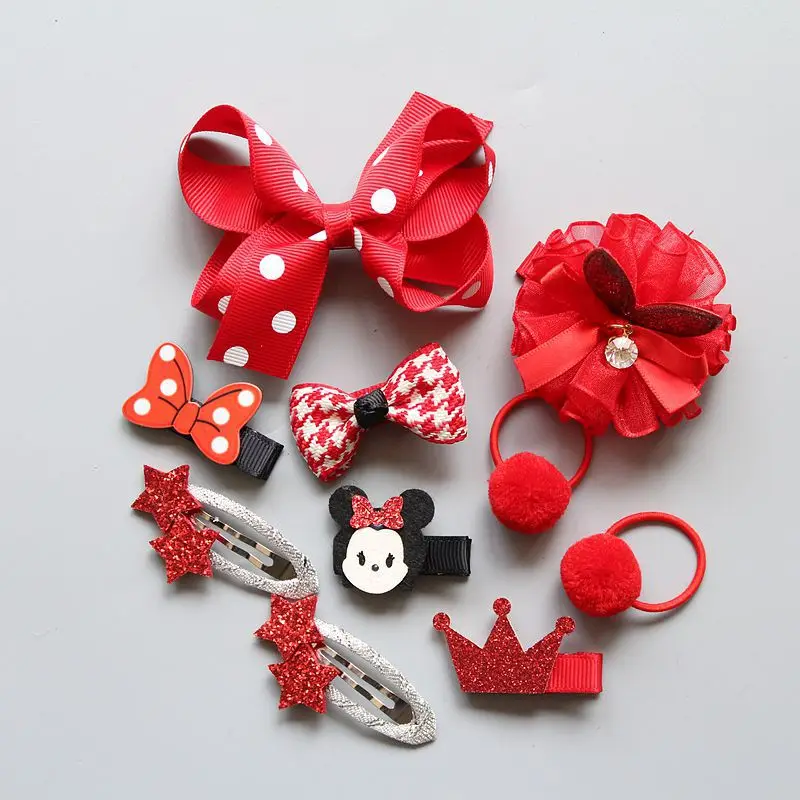 10 шт. наборы аксессуаров для волос маленьких девочек детские школьные шпильки