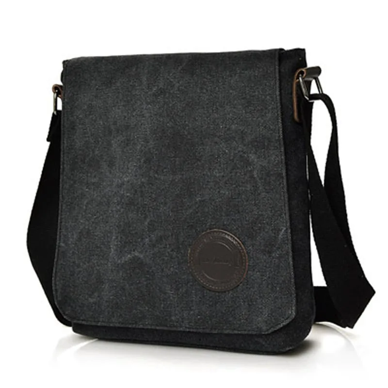 Горячая Высокое качество 2018 Ретро Мужская Холщовая Сумка через плечо мульти-compart