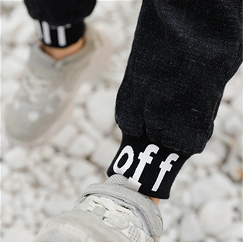 Новые модные теплые детские вельветовые джинсы Сезон осень-зима Детские