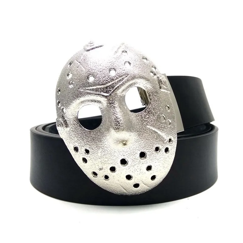 Мужские аксессуары для ремня DIY 3D Cool Friday The 13th Jason Voorhees серебристые металлические