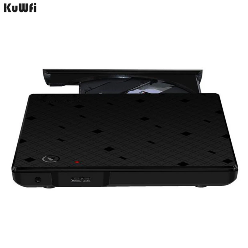 Внешний привод DVD/CD KuWFi Type C USB 3 1 RW CD/DVD ROM оптический для Mac/PC/Apple Laptop/OS/Windows|Оптические