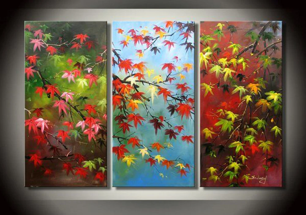 Каллиграфия и живопись ручной работы современный абстрактный цветок 3 шт.