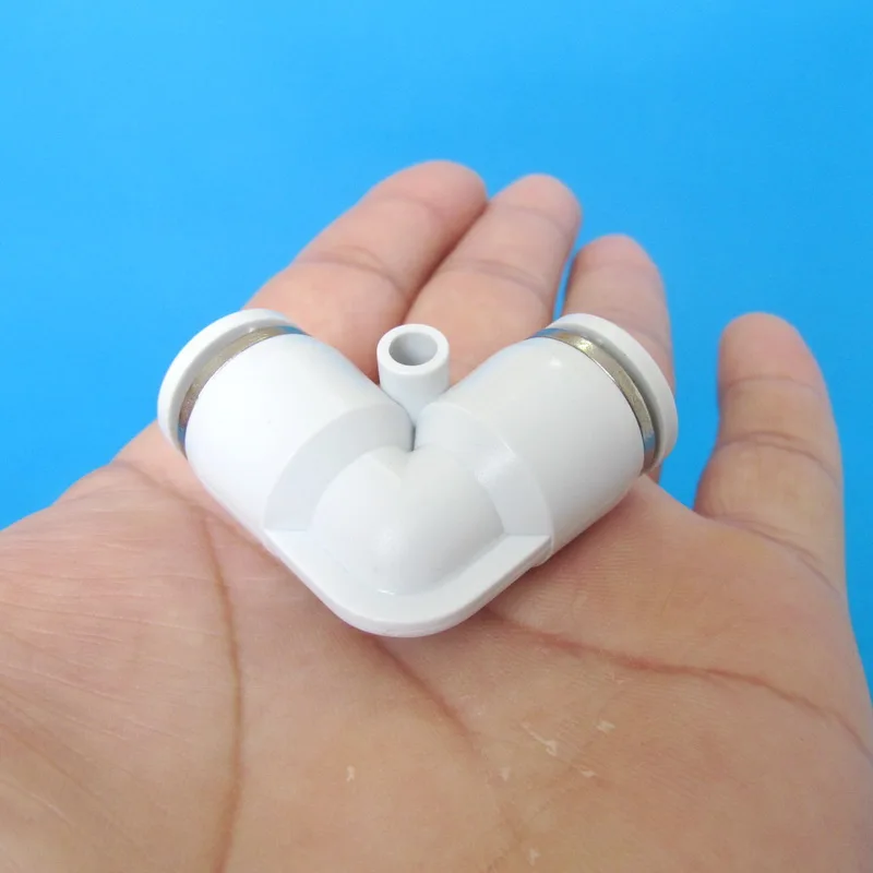 

6 pcs/lot 10mm to 10mm OD tube L shaped push in elbow pneumatic push in fitting