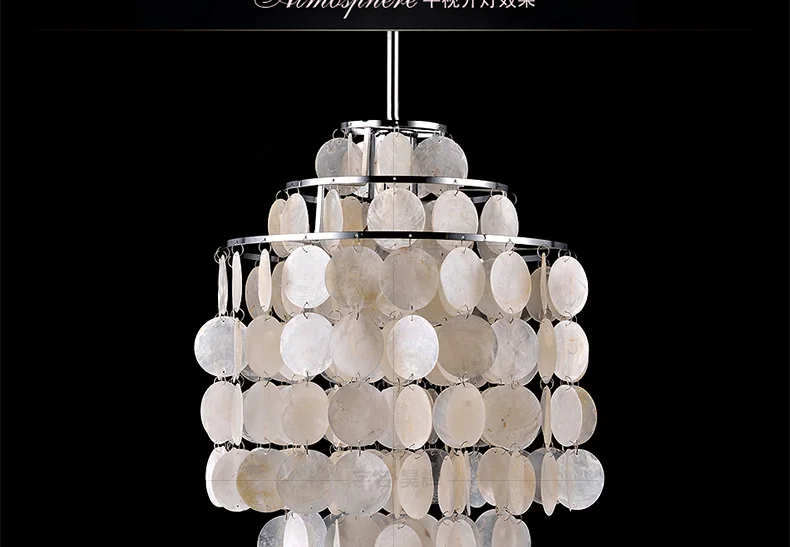 Современный подвесной светильник светодиодный Capiz shells Hanglamp Verner Panton подвесной светильник для гостиной спальни кухни подвесной светильник