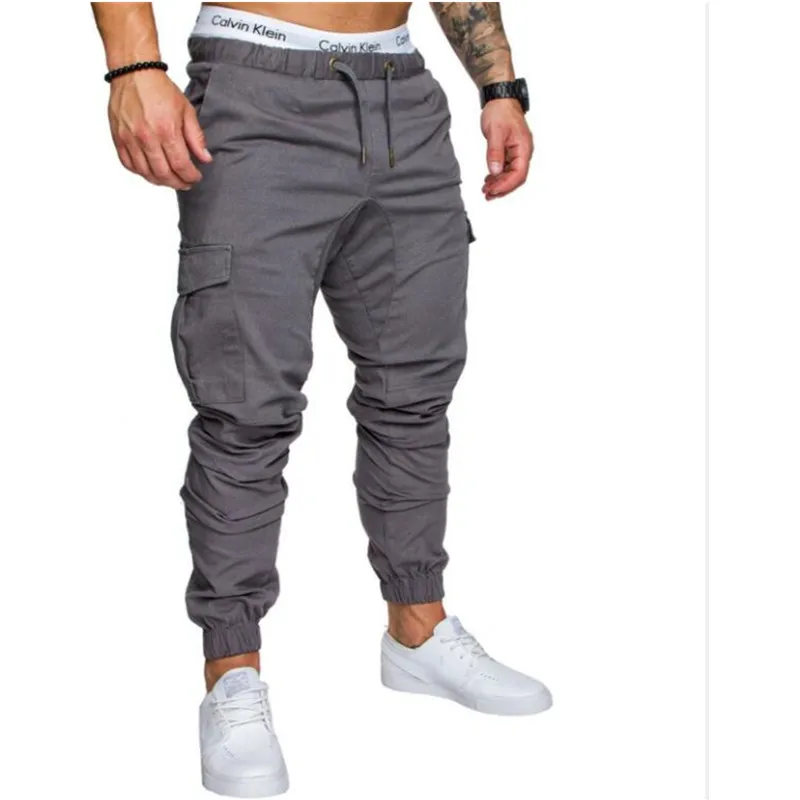 Для мужчин Штаны хип-хоп шаровары бегунов 2018 Новый Мужской Брюки s джоггеры