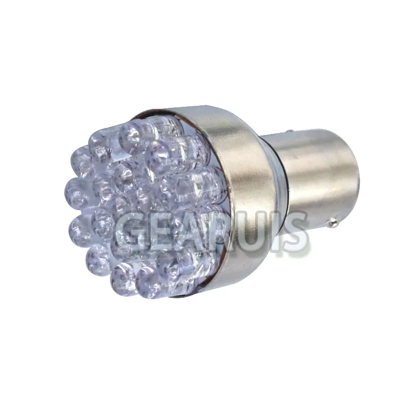 HK Post 100 шт. S25 P21/5 Вт 1157 BAY15D 19LED 19 Светодиодные Автомобильные светодиодные лампы на