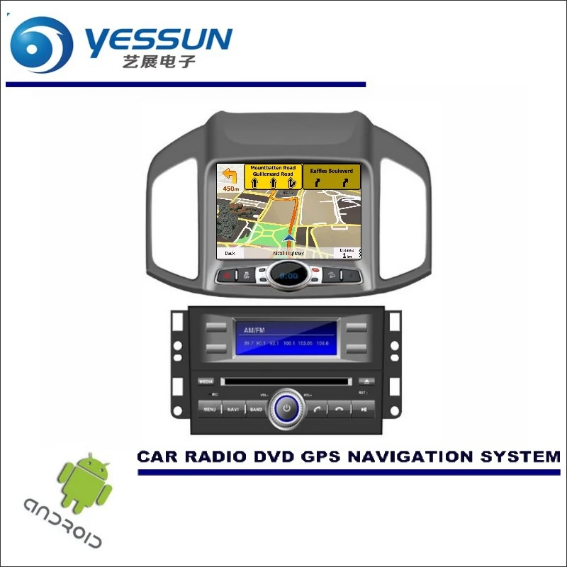 YESSUN Wince/Android Автомобильная Мультимедийная навигационная система для Chevrolet Captiva 2011~ /CD DVD gps плеер Navi Радио стерео HD