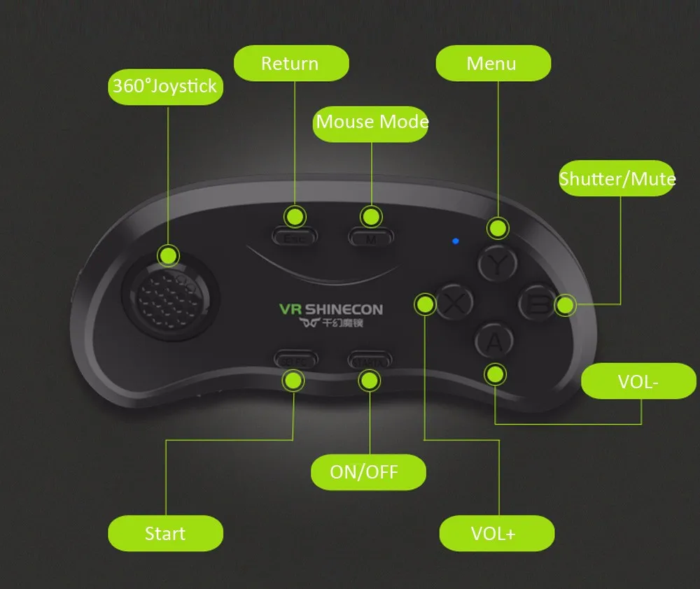 VR SHINECON 5,0 Очки виртуальной реальности 3D очки для 4,7-6,0 дюймового телефона