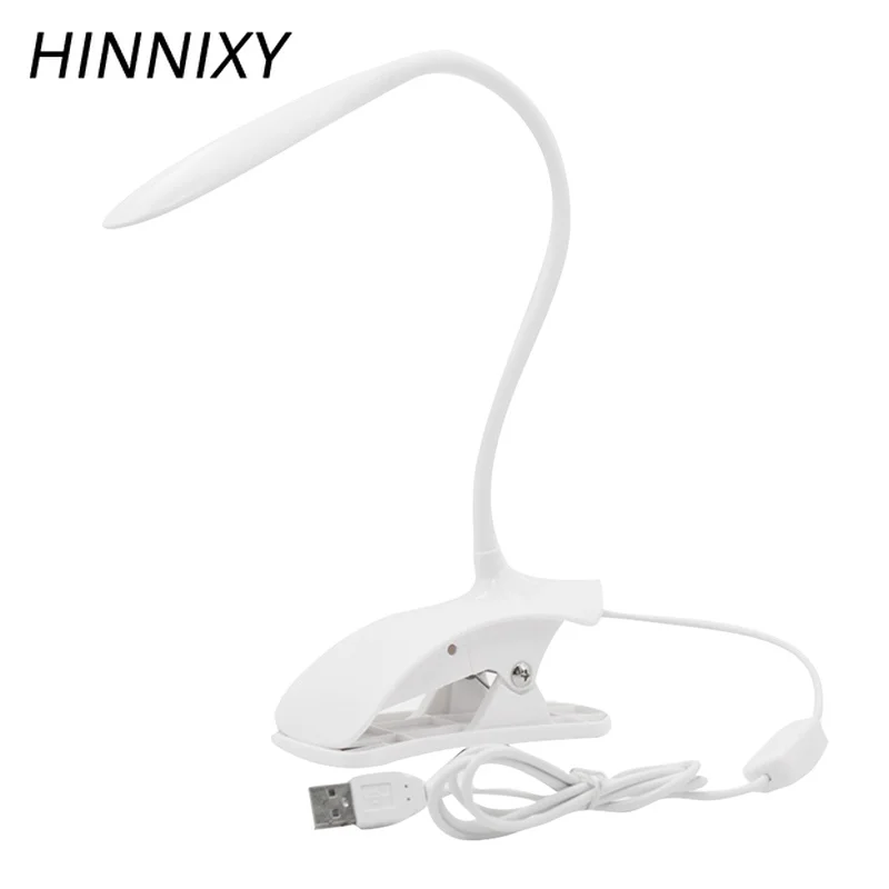 Hinnixy Светодиодная настольная лампа с сенсорным выключателем белая