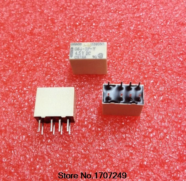 

Free Shipping new original relay 10pcs/lot G6J-2P-Y-4.5V G6J-2P-Y-4.5VDC G6J-2P-Y-DC4.5V G6J-2P-Y 4.5VDC 1A 8PIN