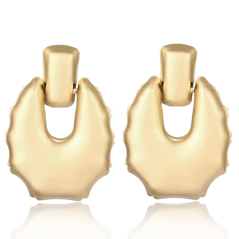 geometric metal earrings fashion jewelry brincos dangle grote oorbellen | Украшения и аксессуары