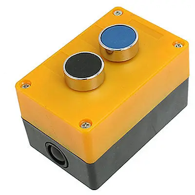

Momentary 2 Button Pushbutton Switch Control Station Box AC 240V 3A