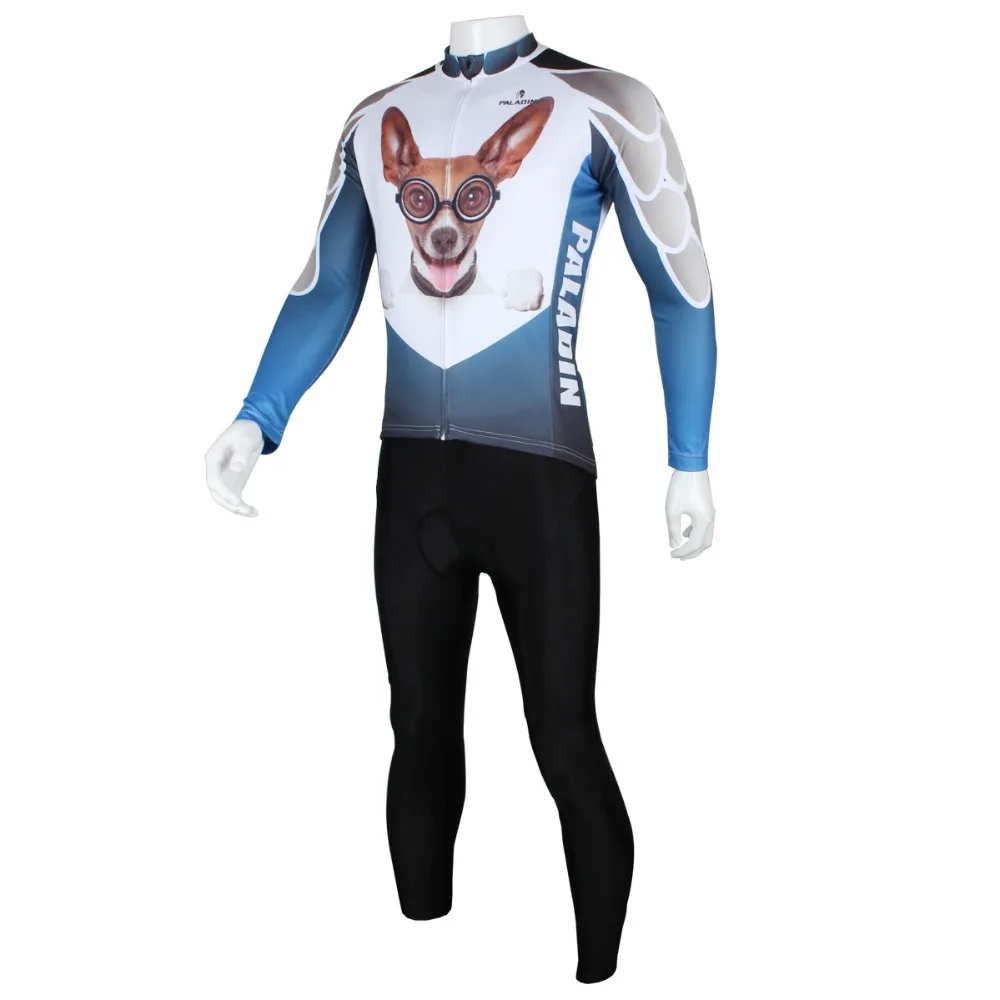 PALADIN &quot 3D Puppy Mens Long Sleeve Cycling Jersey Bike Shirt Clothing | Спорт и развлечения