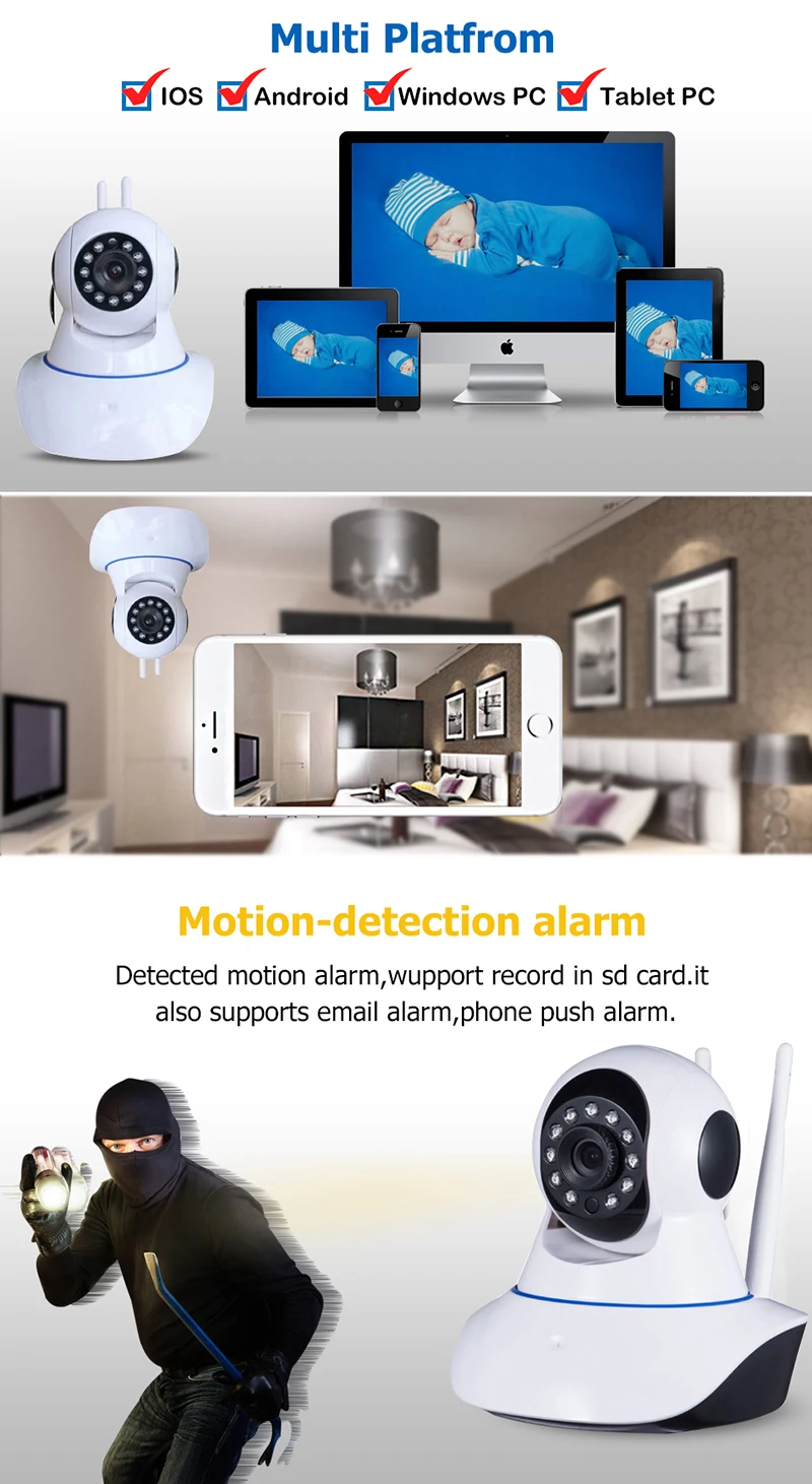 Ip-камера 1080 P, беспроводная домашняя ip-камера безопасности, камера наблюдения, Wifi, ночное видение, CCTV камера, детский монитор, 1920*1080