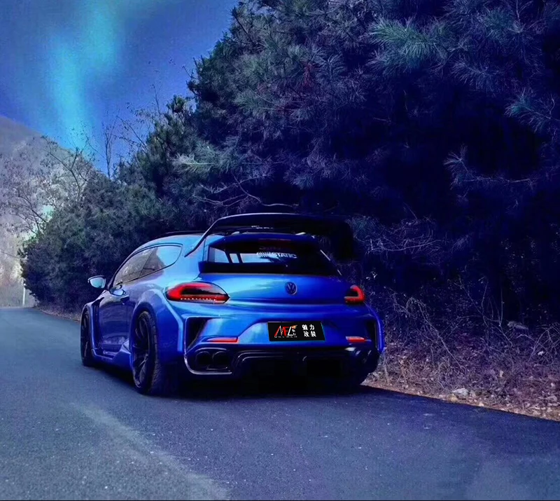 Для Volkswagen Scirocco Высокое качество FRP Материал грунтовка цвет автомобиля задняя крыша губы крыло спойлер для Volkswagen Scirocco 2010