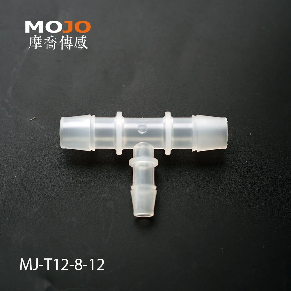comprar 2020 MJ-T12-8-12 Reduzindo O Conector Múltiplo 8 Mm Da Mangueira Do T A 12mm Tipo Farpado Conectores (1000 Unidades/lotes)