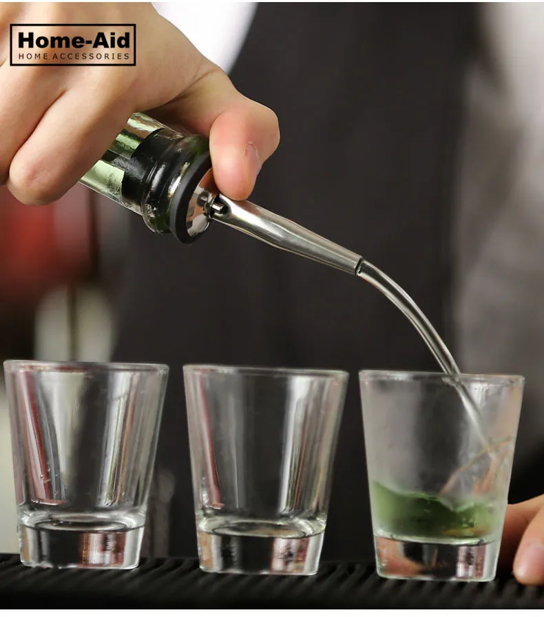 4 шт. Нержавеющая сталь Ликер Спирит Pourer поток бутылка вина Pour Spout Пробка Крышка Pour Spout пробка барная посуда бар поставки