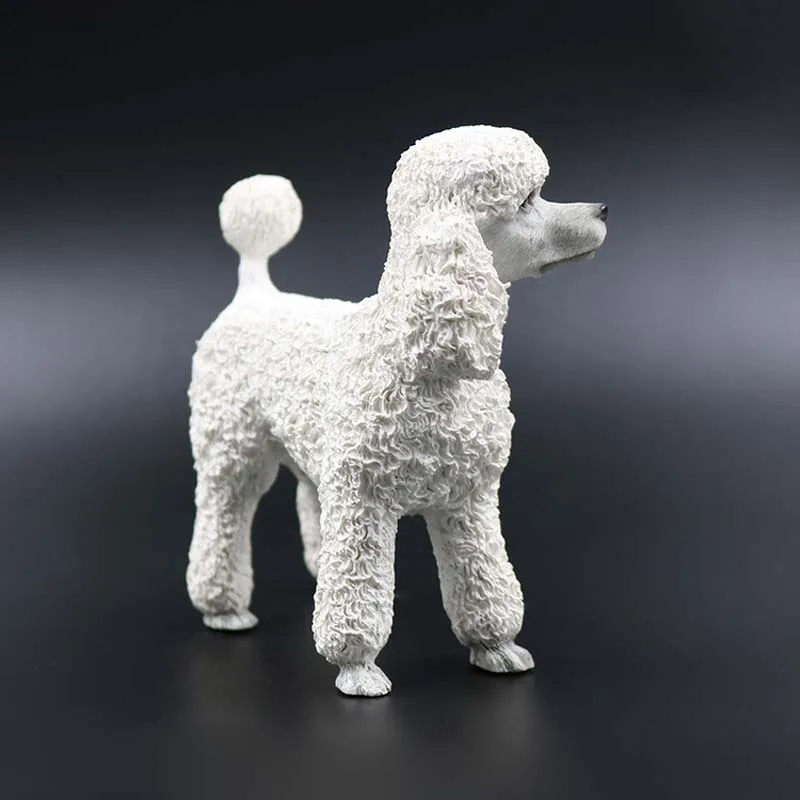 Mnotht 1/6 пуделя модель игрушки в виде животных собака смолы сцены аксессуар для
