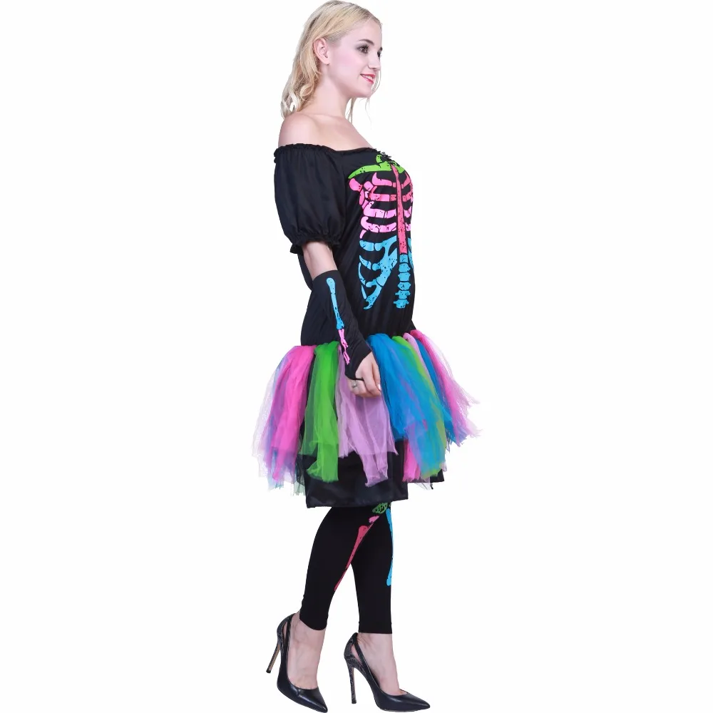 

Halloween Colorful Punk Skull Costumes