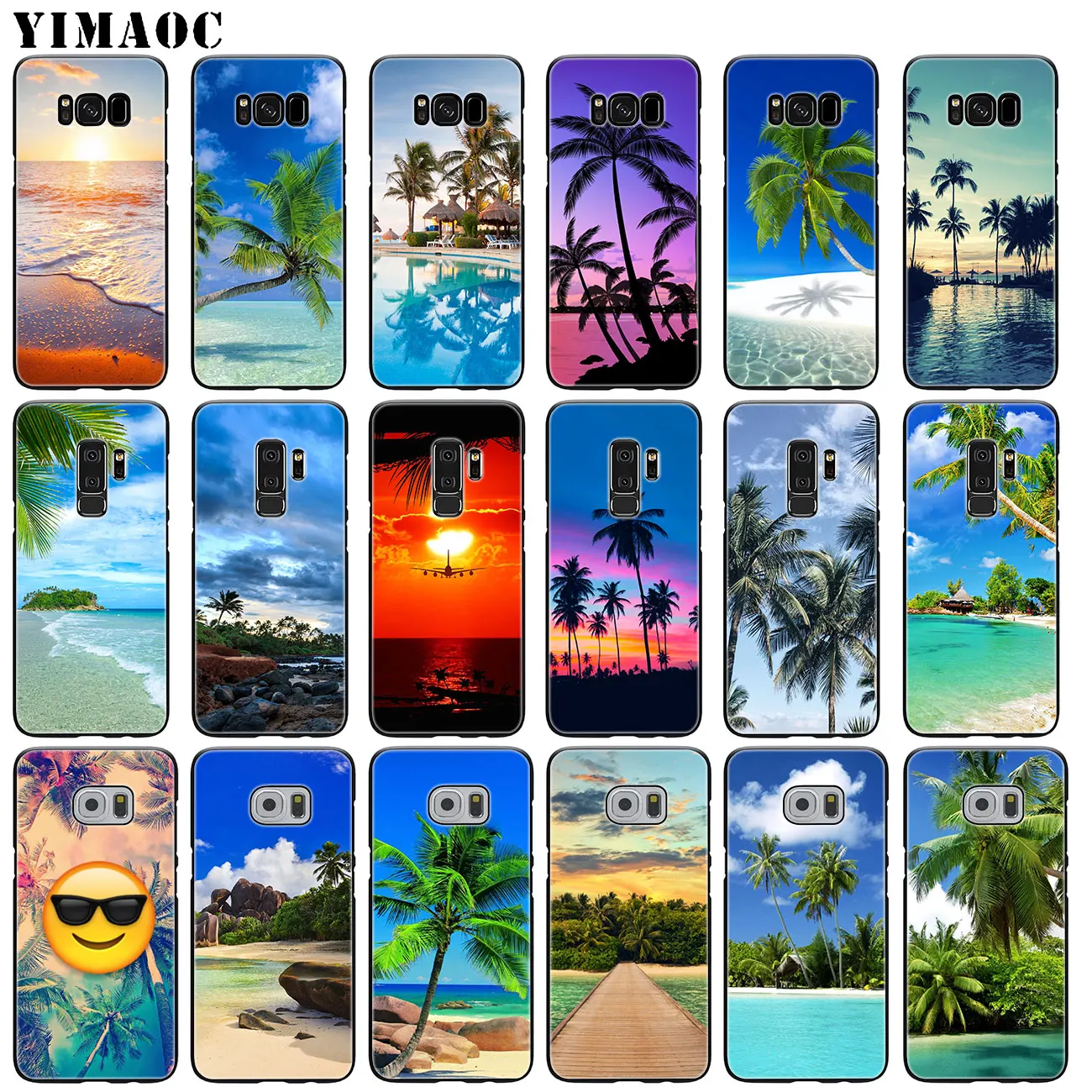 Мягкий чехол для телефона YIMAOC море тропические пальмы морской пляж Samsung Galaxy S20 Ultra