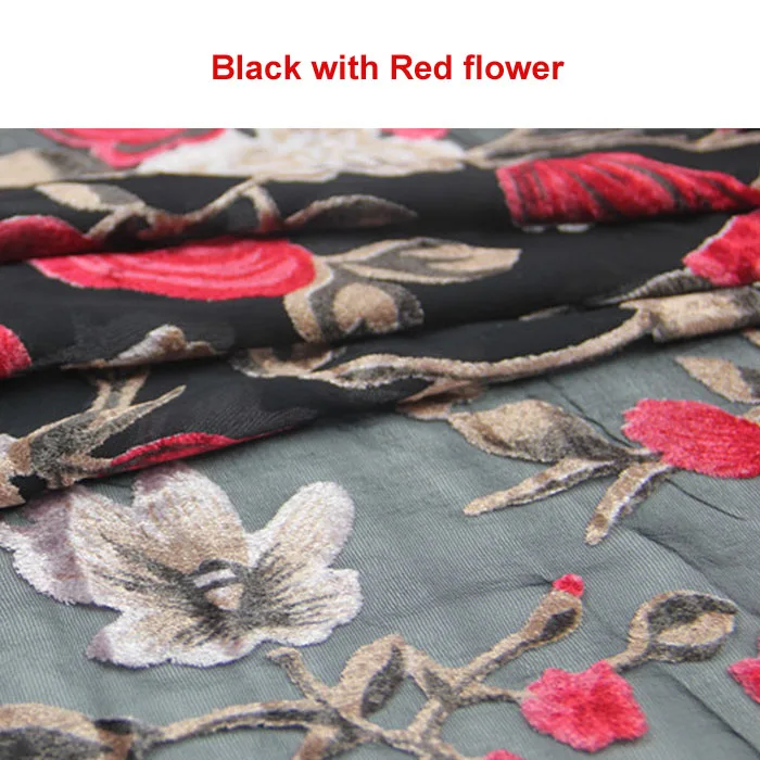 2 Флокированное платье, сделай сам, вискоза, бархат, ткань 115 см, ширина, cheongsam, ткань для свадебного платья, материал, ткань - Цвет: 2