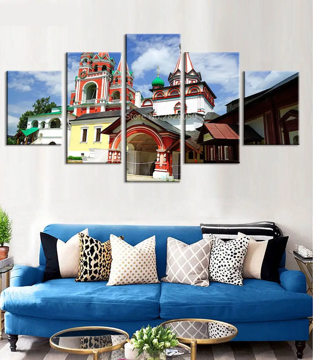 

Russian Architecture Poster Canvas Painting Wall Art Unframed Spray Paintings Artwork City Landscape Modern Scenery Picture