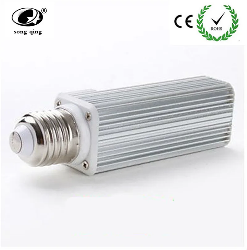 Светодиодная лампа 10 шт./лот E27 G24 G23 PL 12 Вт SMD5050 60 светодиодов светильник с чипами