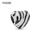 Новый оригинальный сплав бисера дикие полосы Шарм эмаль Зебра Fit браслет ожерелье DIY женские ювелирные изделия