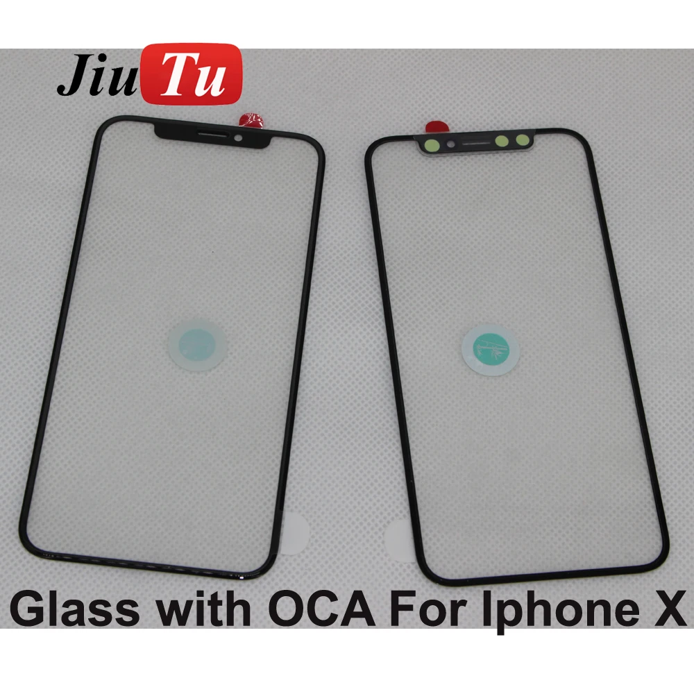 Ремонтные детали для iPhone X 10 сломанной Стекло ЖК дисплей спереди Панель с OCA