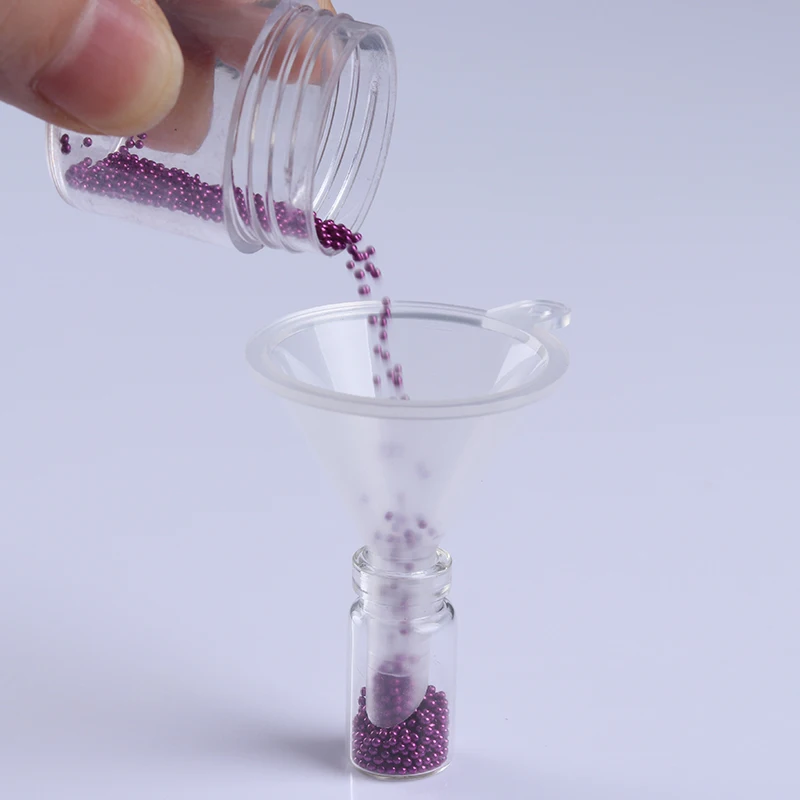 2 Шт./компл. Супер Мини-Прозрачная Пластиковая Воронка Для Ногтей Инструмент |