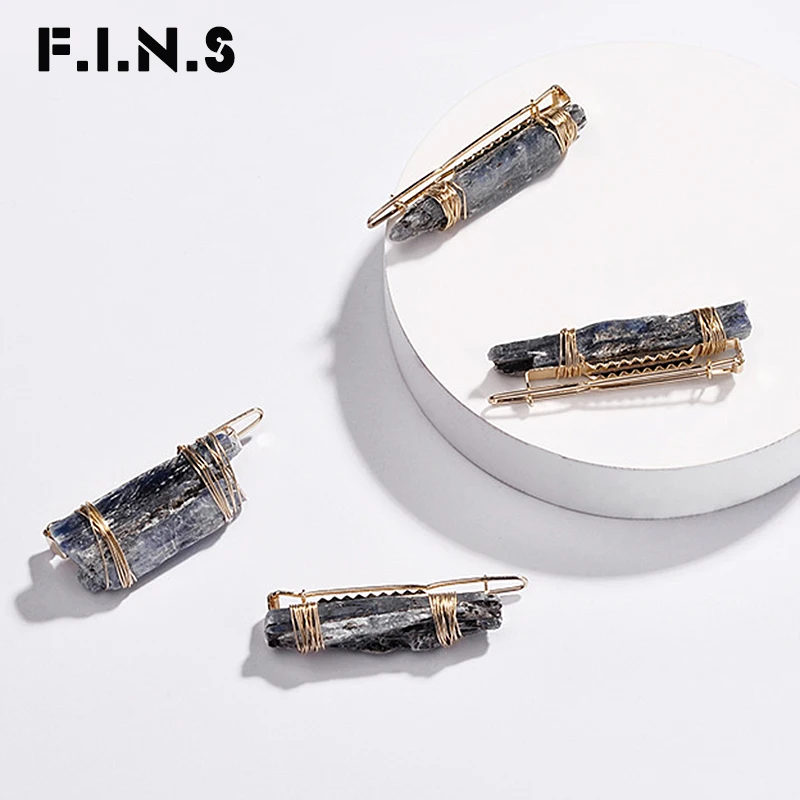 F.I.N.S 1 шт. уникальный новый дизайн натуральный кварц Женская винтажная бижутерия