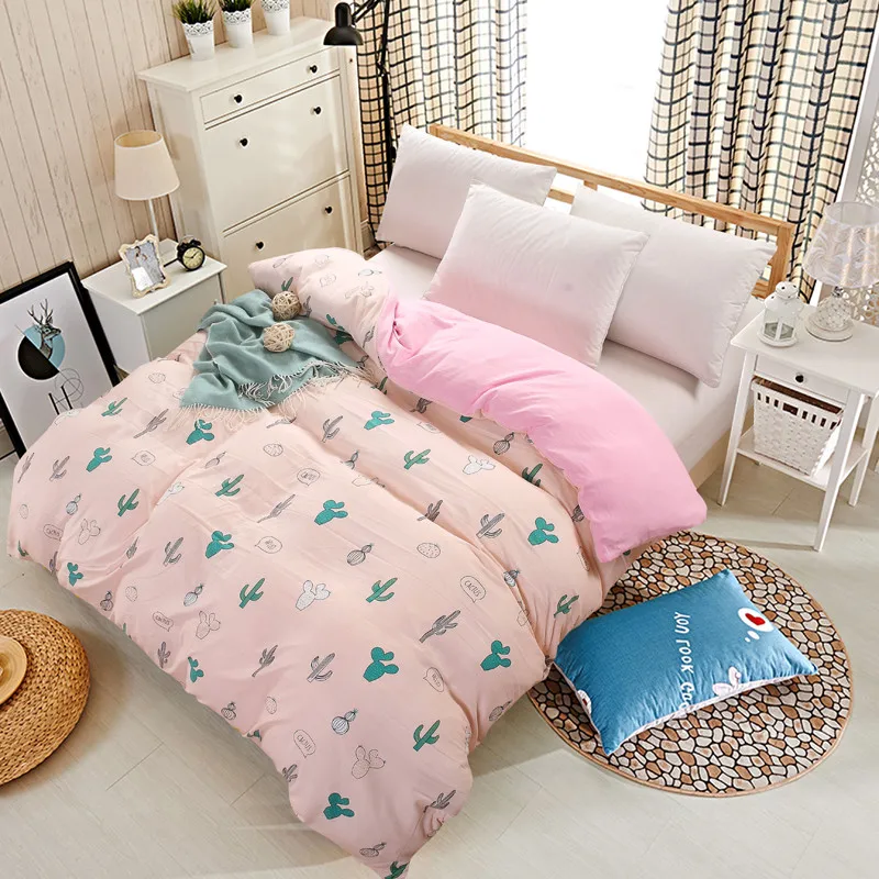 2018 химических волокон хлопок смеси пододеяльник мода простой свежий тонкий | Дом