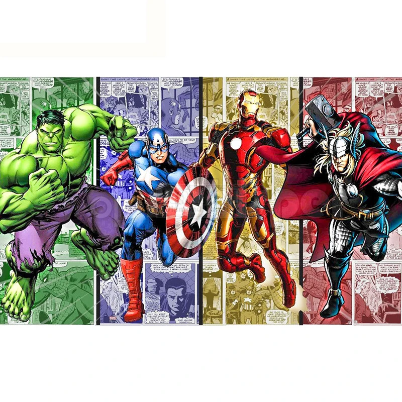 Diamond Painting Full Square/Round Daimond Painting Animation Avengers Iron Man Mosaic Rhinestone Embroidery Children Gift - Цвет: 9778