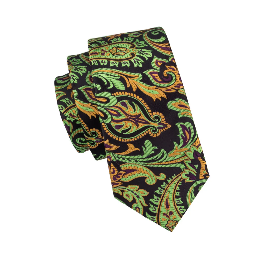 

2017 Barry.Wang New Men`s Tie Silk Jacquard Woven Gravata Necktie Hanky Cufflinks Set For Business Wedding Party FA-1586
