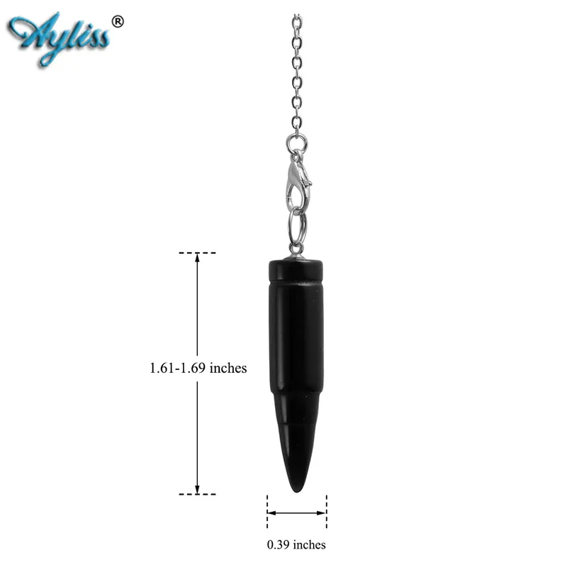 Ayliss натуральный драгоценный камень дух приданое маятник кристалл кулон