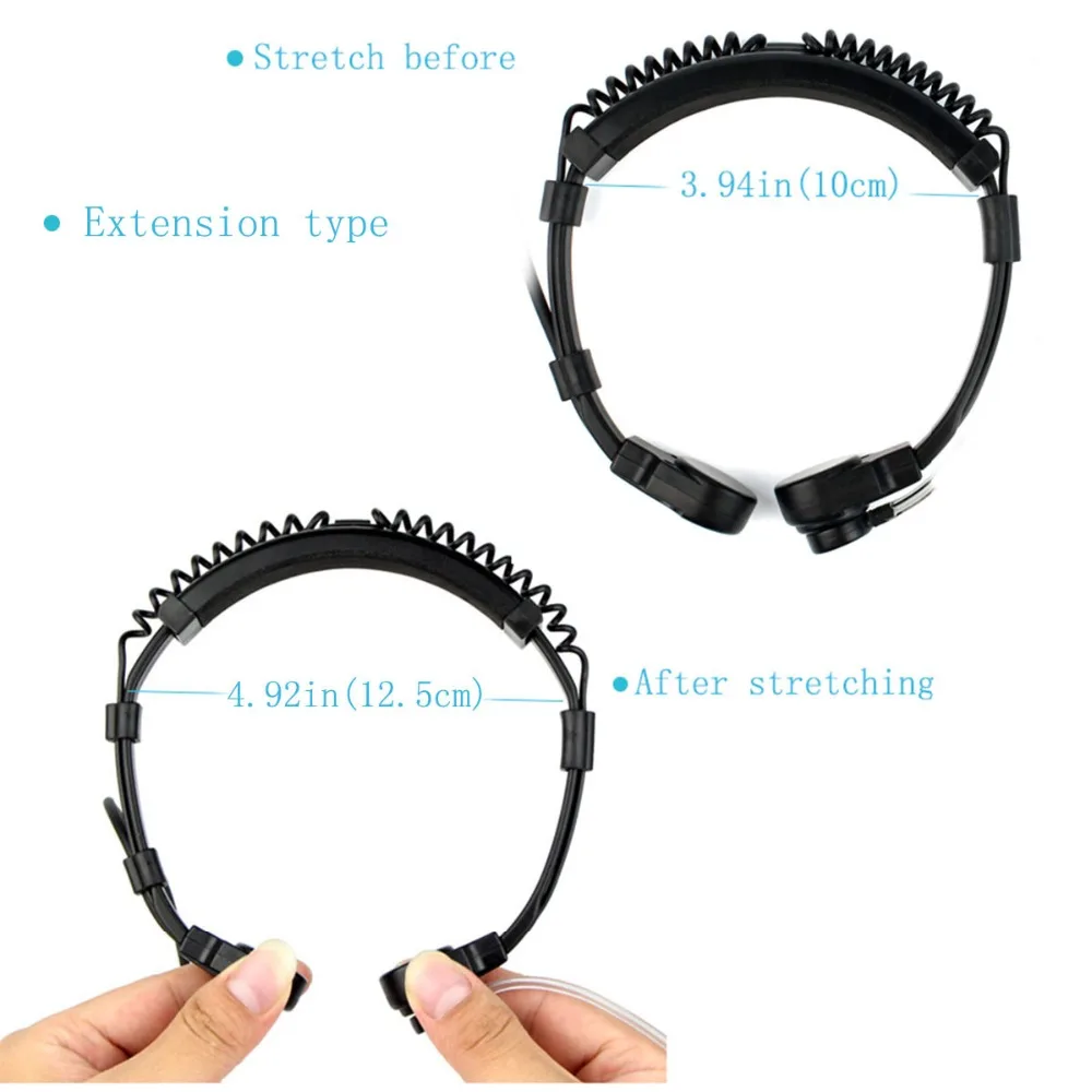 10X Retevis R 151 1Pin 3 5 мм PTT Горло микрофон Гибкий наушник скрытый воздушный трубка