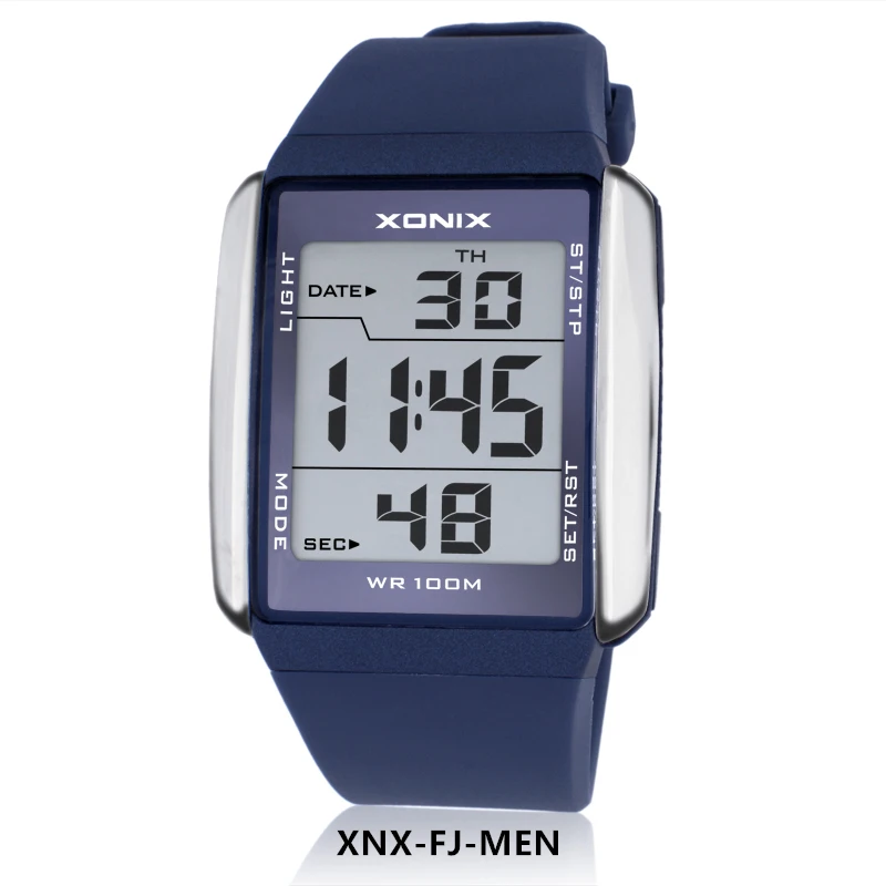 blue for men Хит! модные спортивные часы для влюбленных, водонепроницаемые, 100 м, мужские и женские цифровые часы, для плавания, дайвинга, ручные часы, Montre Homme - Цвет: blue for men