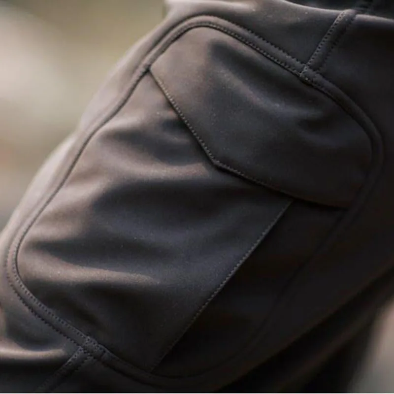 Men Hunting Camping Sharkskin Trousers S - XXXL Outdoor Climbing Ski Wind Waterproof Pants Gray Color Free Shipping | Мужская одежда
