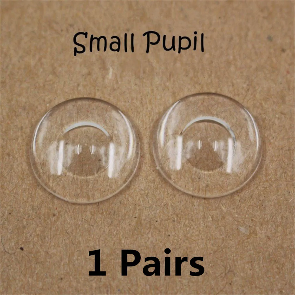 Small Pupil For 1/6 Factory Blyth Doll Eyechips 14mm Suitable for DIY Doll Eye Pupil Free Shipping - Цвет: Small Pupil