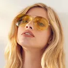 Очки-авиаторы в металлической оправе R3026 для мужчин и женщин, роскошные брендовые дизайнерские солнечные очки-авиаторы в ретро стиле, с функцией ночного видения