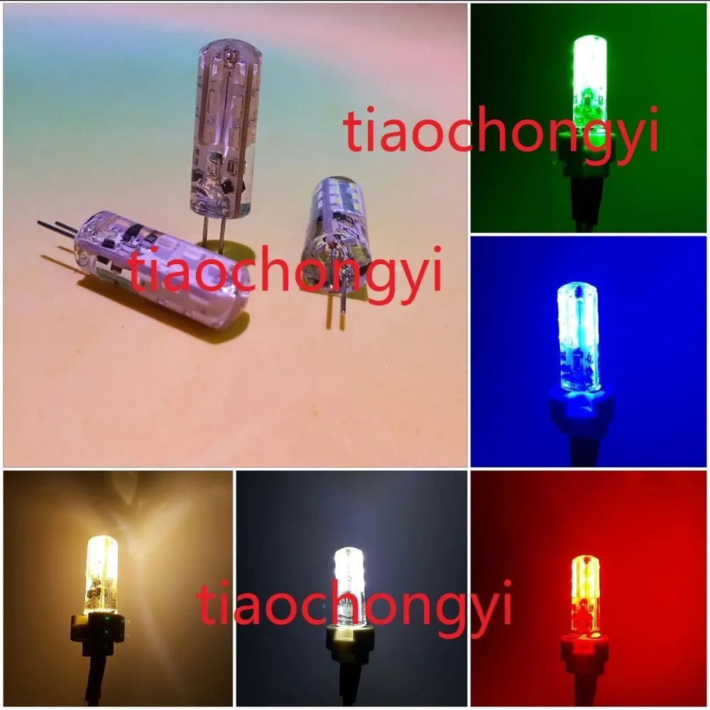 Новый G4 2W 2 ватт 24 светодиодный SMD 3014 Светодиодный белый красный зеленый синий