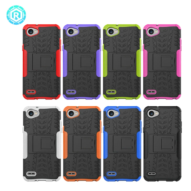 Rfor LG q6 случае m700n m700a В виде ракушки Мягкие TPU + PC чехол Защитный смартфон Чехол Alpha