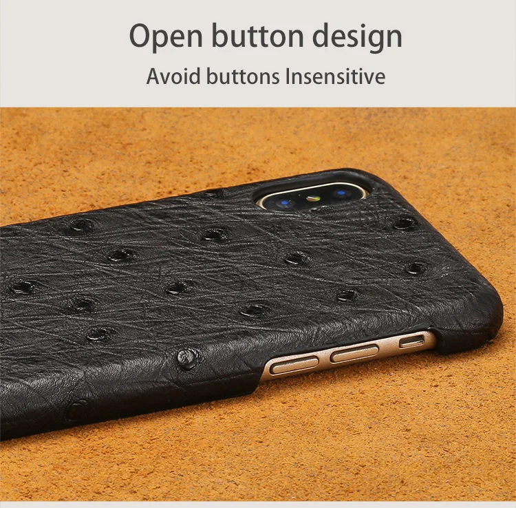 Роскошный чехол из натуральной кожи для iphone 7 P, высококачественный чехол из натуральной кожи страуса, задняя крышка для iphone 7, 6, 6S Plus, X, XS, MAX, XR, оболочка