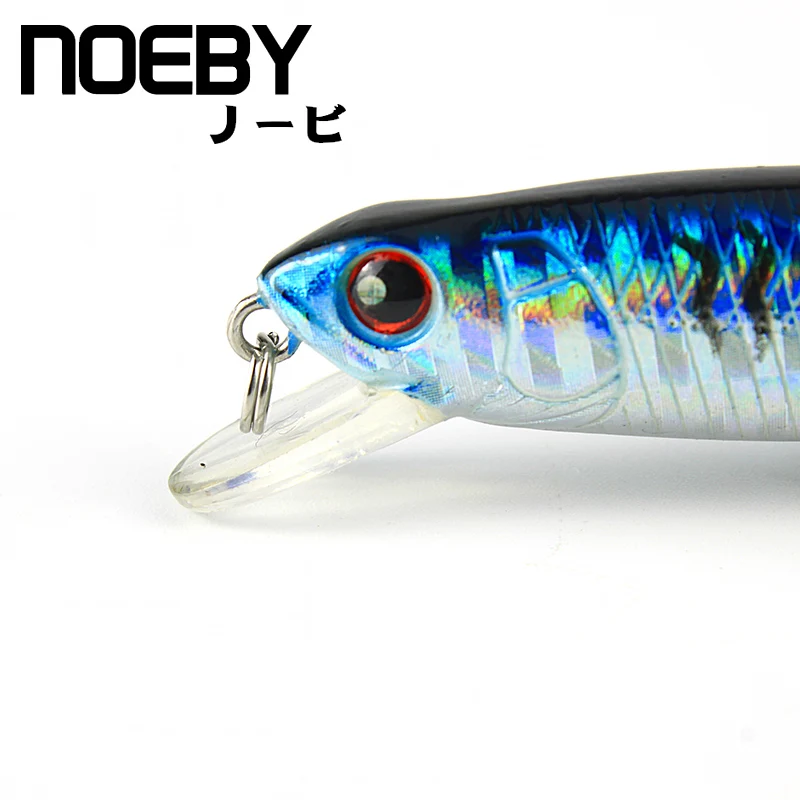NOEBY 1Pcs Fishing Lure 90mm/7g Floating Minnow Leurre Dur Peche Souple Hard Bionic Bait Bass Lures VMC Treble Hooks | Спорт и