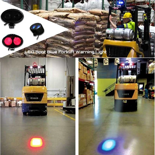 1 шт. 20 Вт светодиодные лампы для вилочных погрузчиков синий сигнальная лампа