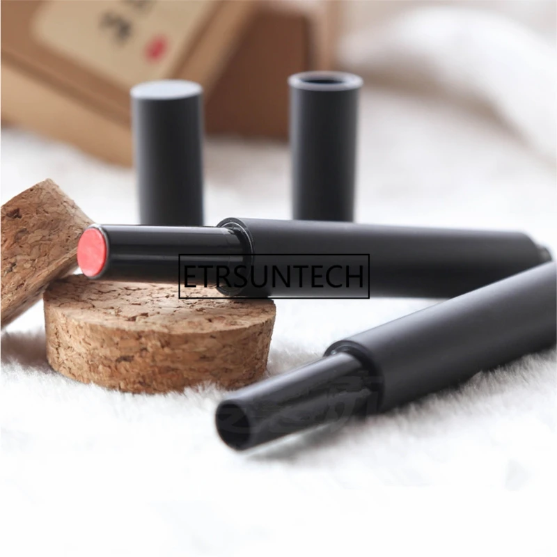 Empty Black Pressed Lipstick Tube High Class Style Lip Balm Sub Caontainer DIY Directly Filling F1439 | Красота и здоровье