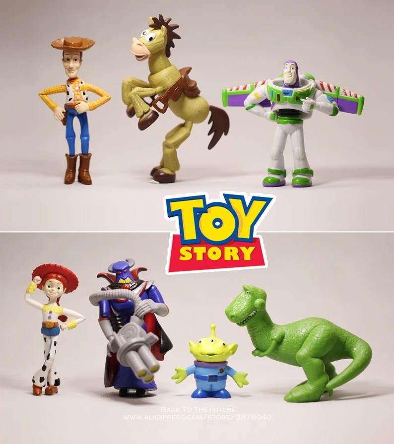 Disney История Игрушек 4 Вуди Базз Лайтер 4-9 см 7 шт./компл. экшн-фигурка искусственная
