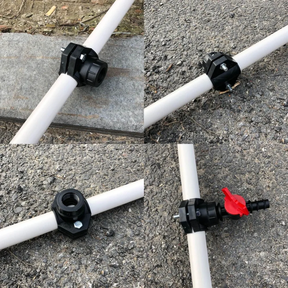 Трубный зажим сельскохозяйственная Оросительная труба теплицы трубопровод для